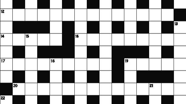 The Hindu Crossword No. 2834 The Hindu
